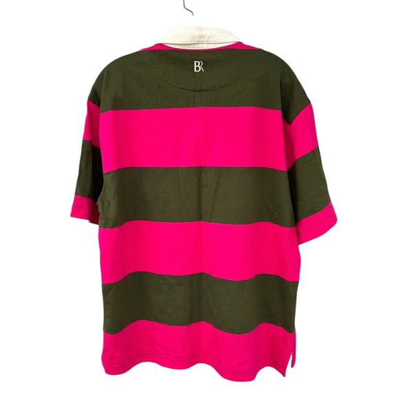 NWT Banana Republic Striped LOGO RUGBY SHIRT - Size Medium - 100% Cotton - Picture 9 of 10